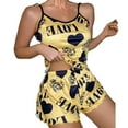 thumbnail image 2 of Women Print Sleepwear Two Pieces Sleeveless Shorts Set Underwear Sleepwear Suit Pajamas, 2 of 6