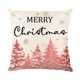 thumbnail image 4 of Funda de almohada navideña de 45 x 45 cm, diseño de Papá Noel, árbol de Navidad, alce, de lino, decoración navideña para el hogar, funda de cojín para sofá o coche de Año Nuevo 2025, 4 of 4
