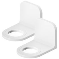 Topbathy 2Pcs Adhesive Holders White Bathroom Storage Holder No Drilling Wall Mounted Hanging Rack