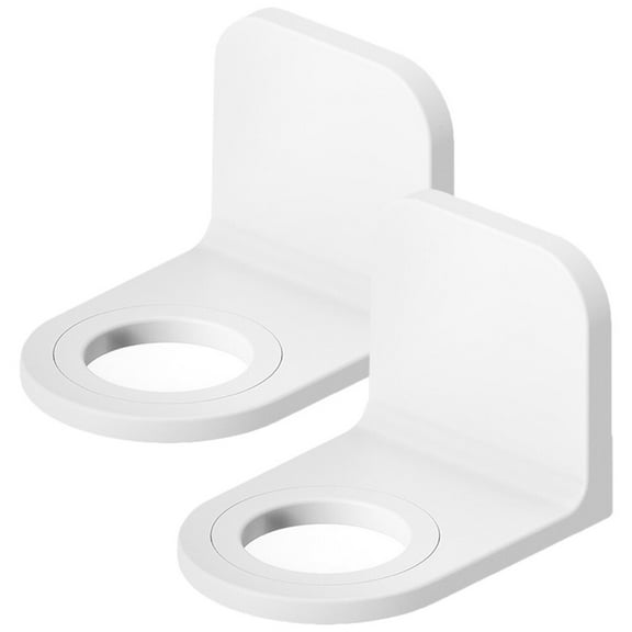 Topbathy 2Pcs Adhesive Holders White Bathroom Storage Holder No Drilling Wall Mounted Hanging Rack