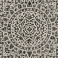 thumbnail image 6 of SAFAVIEH Courtyard Josiah Floral Medallion Indoor/Outdoor Runner Rug, Light Grey/Black, 2'3" x 8', 6 of 7