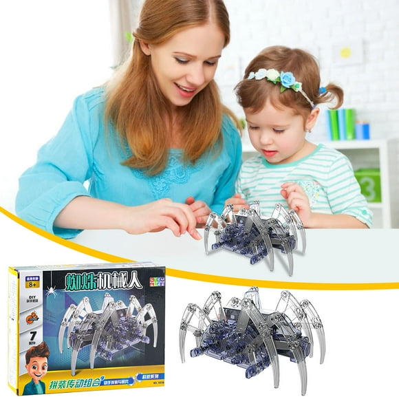 Modelo experimental científico y mecánico de robot rompecabezas para niños de primaria.