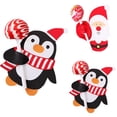 thumbnail image 4 of Wosthever 50 piezas Santa pingüino fiesta de Navidad Lollipop Lolly Sugar-loaf Paper Card Holder Kits de decoración para fiestas mayor 50 pcs, 4 of 6
