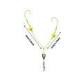 thumbnail image 3 of Flip & Reverse Bottom Fishing Rig - Double Hook Tandem Setup with Swivel (Durable Metal & Line), 3 of 3