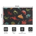 thumbnail image 5 of Vivid Dinosaurs Pattern Door Rugs,Washable Non Slip Door Mats Indoor,Decorative Door Mats,Entry Mat Indoor for Entrance,Bedroom,Kitchen,Bathroom,17"x30", 5 of 6