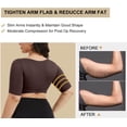 thumbnail image 4 of MANIFIQUE Women's Plus Size Shapewear Tops Post Surgery Compression Sleeve for Arm Shaper, 4 of 6