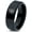 Black Bevel Polish Tungsten, variant on Miniatures Wide Grey Band Tungsten Ring Gamer Fathers Day Gift Lgbt Iron Anniversary Gifts