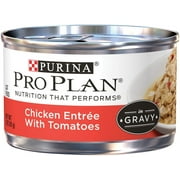 Purina Pro Plan Chicken Entree With Tomatoes Braised in Gravy Adult Wet Cat Food - 3 oz. Pull-Top Can