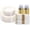 Clear & Gold, variant on 350PCS Clear Gold Plastic Dinnerware Set for 50 Guests, Disposable Party Plate for Christmas and New Year,Halloween, Include: 100 Plastic Plates, 50 Pre Rolled Napkins with Silverware, 50 Cups