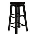 thumbnail image 1 of PJ Wood Classic Round-Seat 29 Inch Kitchen Counter Stools, Black, Set of 2, 1 of 8
