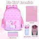 thumbnail image 5 of Mochila Yierchoo para niños con forma de unicornio, 30 cm, resistente al agua y ligera, 5 of 7