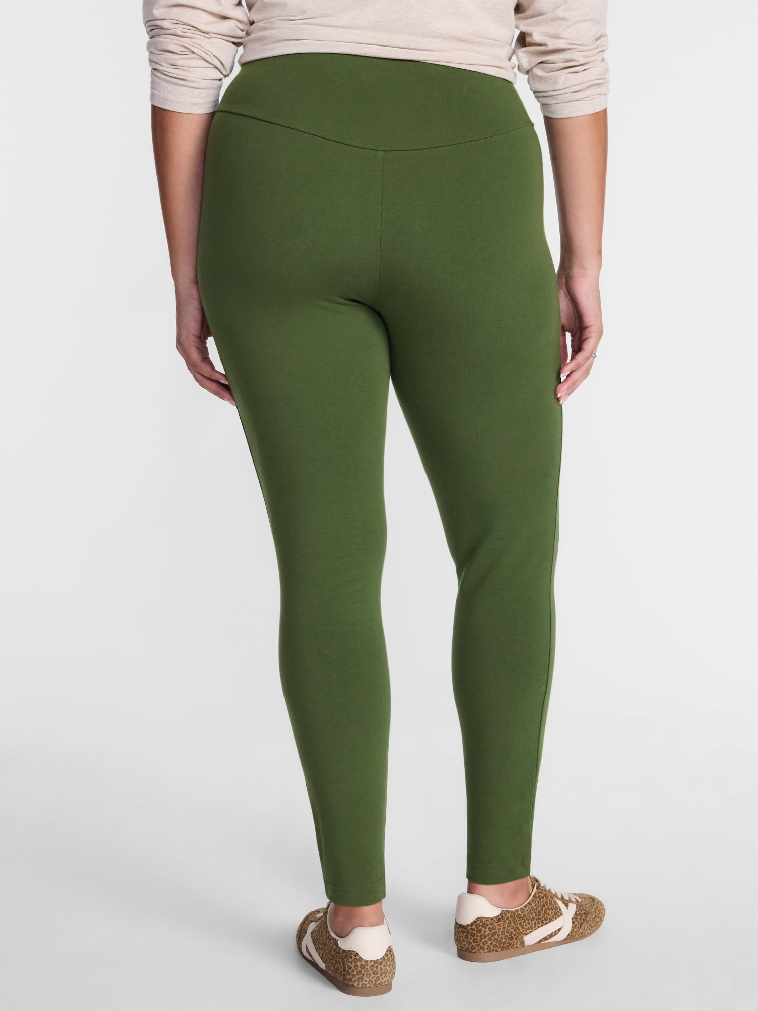 Terra & Sky Women's Plus High Waist Full Length Leggings, Sizes 0X-5X