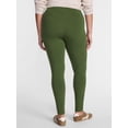 thumbnail image 3 of Terra & Sky Women's Plus High Waist Full Length Leggings, Sizes 0X-5X, 3 of 5