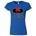 thumbnail image 2 of Minnie mouse Ears MOM Cartoon Printed T-Shirt Funny T-Shirt Short Sleeve T-Shirt Soft and Comfy Shirt, Lightweight Shirt Color Royal Blue 2X-Large, 2 of 3