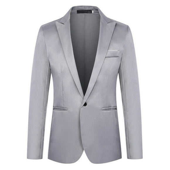 2025 Mens Suit Slim Fit Men's Suits Big and Tall one Button Solid Tuxedo Suit Men Blazers Jacket Business Suits Suit Jacket for Men Slim Fit Wedding Party Homecoming Suits Mens Linen Suit for Men