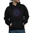thumbnail image 3 of Harry Potter Mens Neon Deathly Hallows Hoodie, 3 of 5