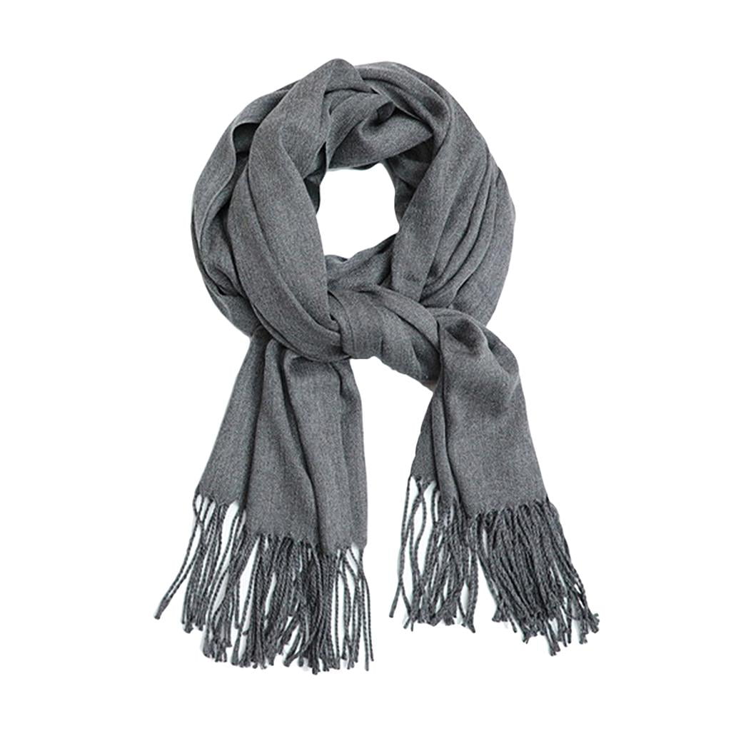Light gray Ruffled Shawlscarf