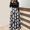 Black#01, variant on Dresses for Women Halloween Printed Long Sleeve Fall Dress Casual Round Neck Slim Fits A-Line Flowy Patchwork Maxi Dress