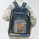 thumbnail image 5 of Mochila casual transparente unisex Mochila de verano de gran capacidad de PVC (letra azul), 5 of 9