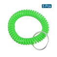 thumbnail image 3 of Unique Bargains Porte-Clés Spirale Extensible en Plastique, Vert 5 Pack, 3 of 5