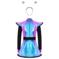 thumbnail image 3 of iiniim Girls 2 Pcs Alien Dress Galaxy Robot Fancy Dress-Up School Alien Show A Line Tutu Dress with Hair Hoop Colorful 10, 3 of 6