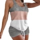 thumbnail image 1 of Sonducket Conjunto de chándal para mujer, chándal de moda con estampado encantador, ropa de diario, pantalones sueltos con cordón, oficina en casa, conjuntos de ropa Gris/Rosa/Blanco SG Sonducket AP011468-22, 1 of 6