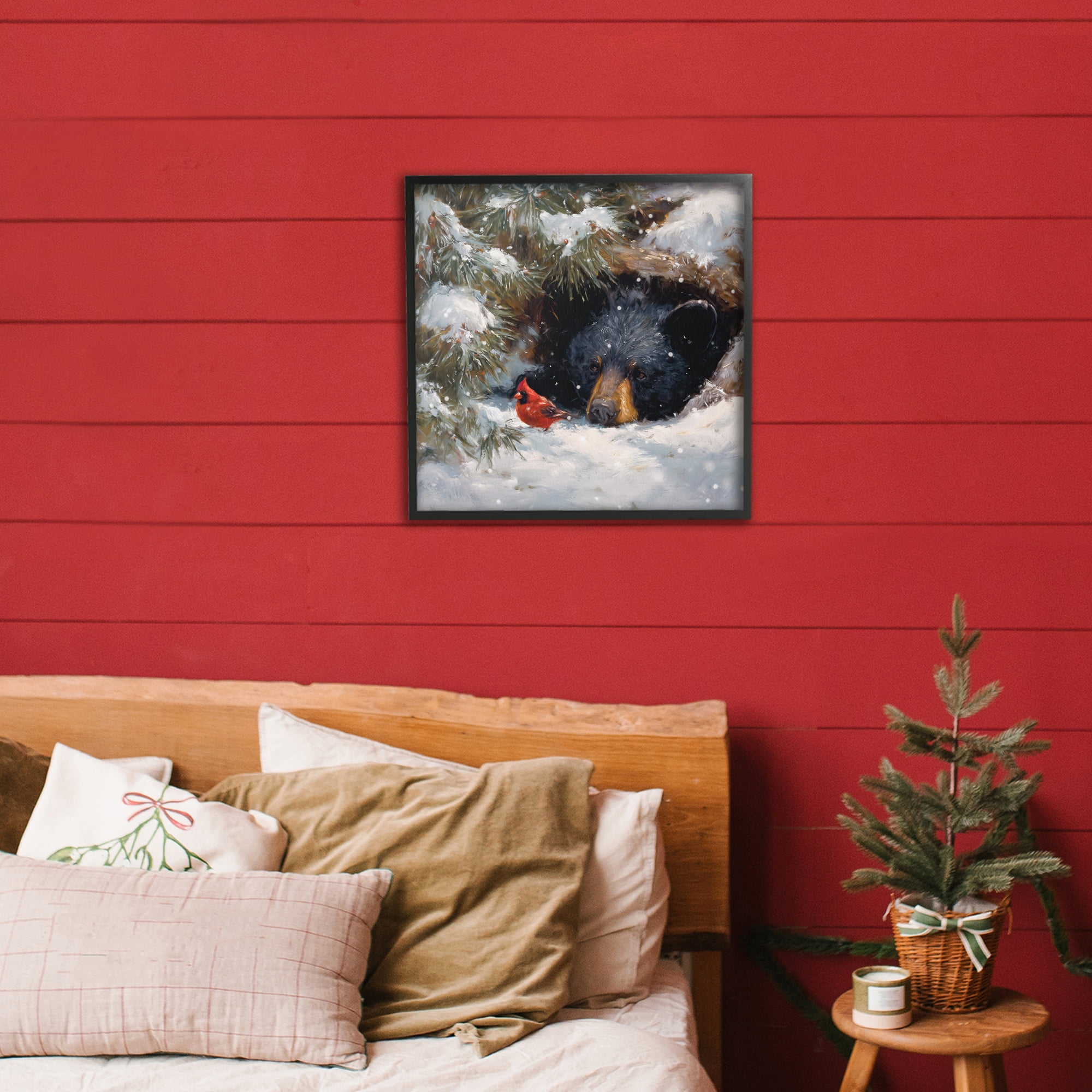 Stupell Industries Warm Watch From The Den Black Framed Giclee Art, design by Tina LeCour