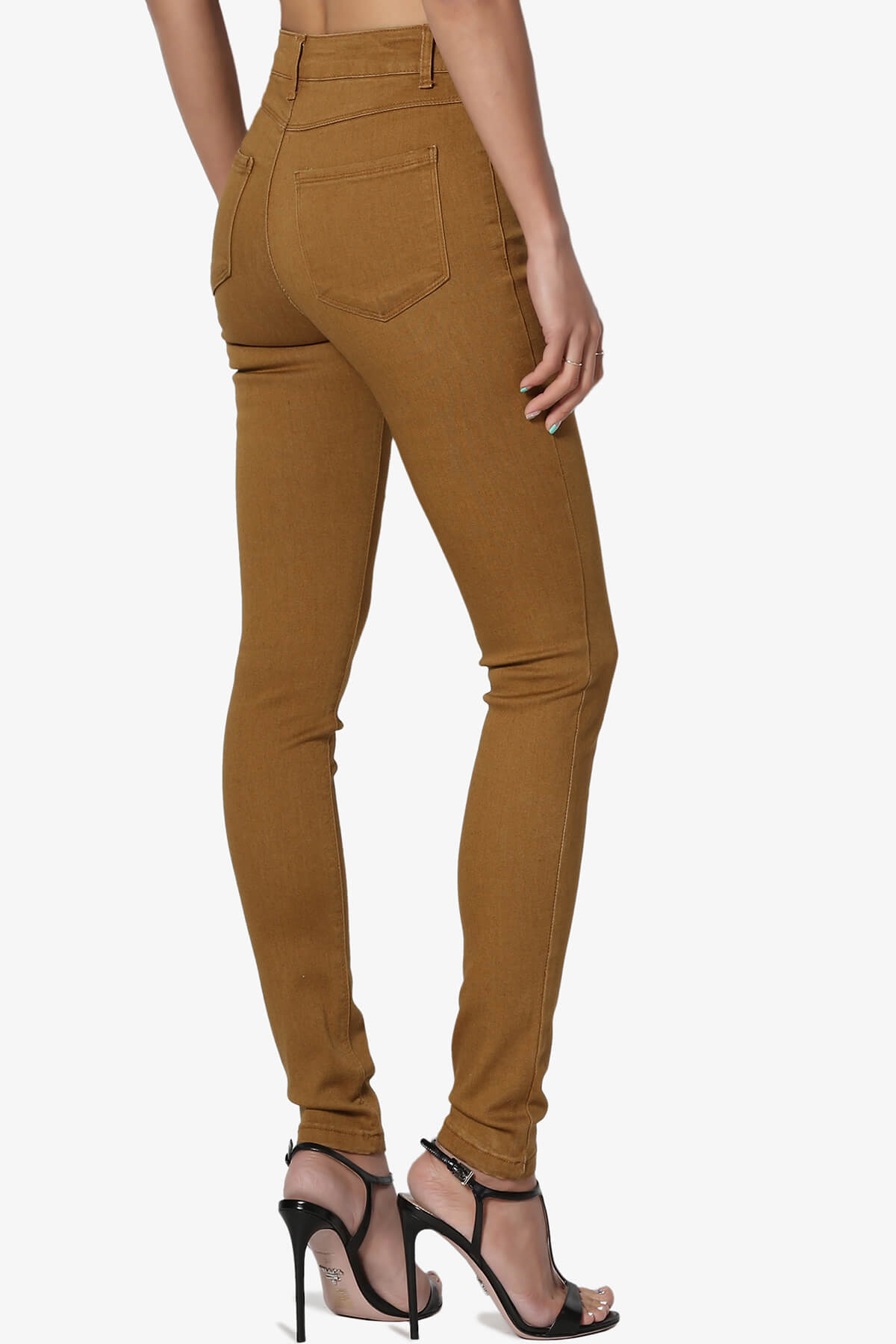 Women's Must-Have Colored High Rise Ankle Skinny Jeans Stretch Denim Jeggings - image 4 of 7