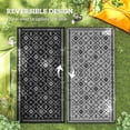 thumbnail image 6 of Outsunny Outdoor Patio Rug, Large Camping Carpet with Carrying Bag, 9' x 18' Waterproof Plastic Straw, Reversible, Black & Gray Rhombus, 6 of 9