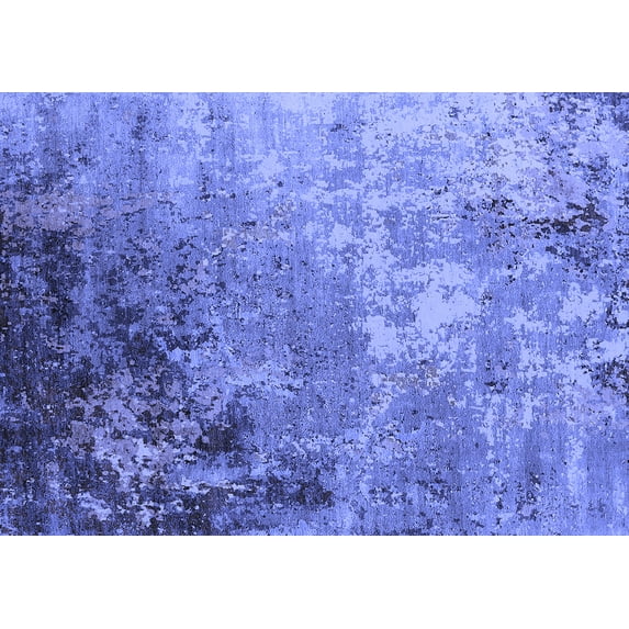 Ahgly Company Indoor Rectangle Oriental Blue Industrial Area Rugs, 4' x 6'