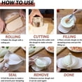 thumbnail image 2 of Juego de moldes para hacer empanadillas, cortador de masa y cuchara para rellenar, moldes para empanadas, 2 of 7