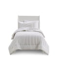 thumbnail image 3 of JERFIT Queen Size Comforter Set, 3-Piece Puffy Quilted Bedding Set with Shams, Ultra Soft Polyester Jersey, Hypoallergenic & Antimicrobial, Machine Washable, White, 3 of 10