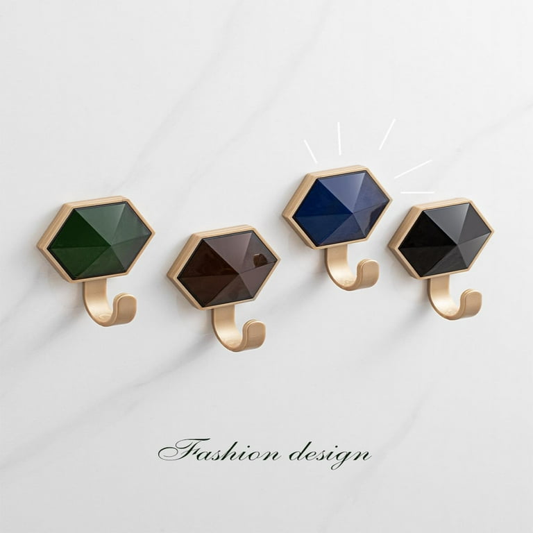 CMrtew ‌Hexagon Wall Hooks Set of Decorative Coat Towel Hooks