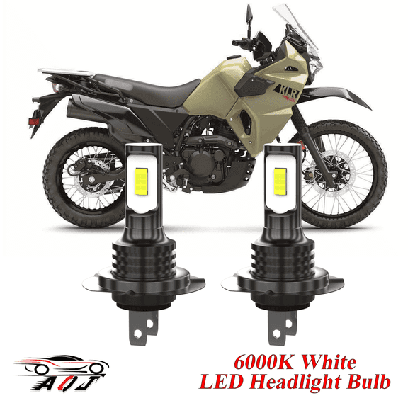 Compatible with Kawasaki KLR650 2008-2018 2-Pack H7 Led Headlight Bulbs Motorcycle Bulb,1700lm 6500K Cool White, 12v-24v DC