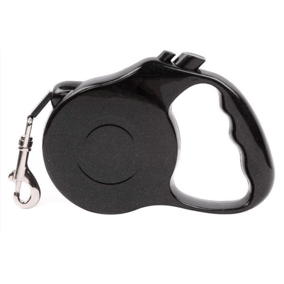 Correa retráctil para perro ilios innova color negro 15 kg max