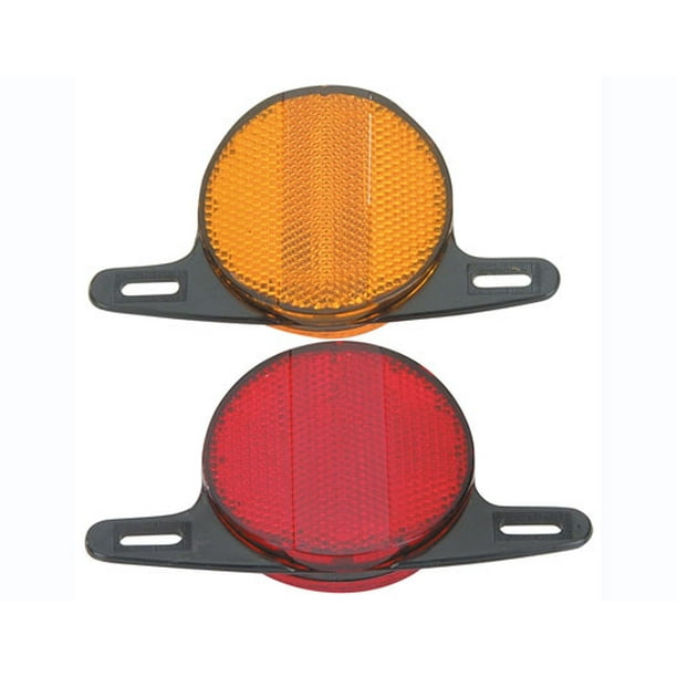 Wheel Reflectors Set. Bike part, bicycle part, bicycle reflector, bike
