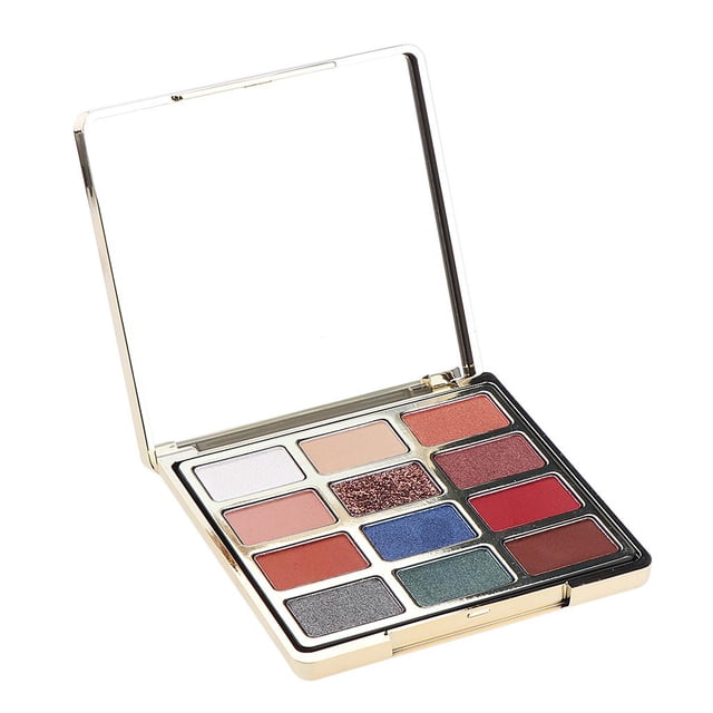 MERIGLARE 12 Colors Beautiful Matte Eyeshadow Set Powder Makeup Shadow Palette,Super Blue Stars Sand River