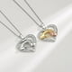 thumbnail image 3 of Collar para madre e hija, plata de ley 925, collares con colgante para mamá, te mantienen en mi corazón, joyas de oro rosa para mujer, regalo del día de la madre, 3 of 5