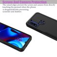 thumbnail image 4 of eBizWare Case for Motorola Moto G Pure, Moto G Power 2022 Rugged Phone Case, Military Grade 2 in1 Hybrid Heavy-Duty Rubber Shockproof Protective Slim TPU Cover (Black), 4 of 6
