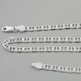 thumbnail image 3 of Italian 925 Sterling Silver 4.2mm Flat Marina Chain - 16, 18, 20, 22, 24, 30" (24), 3 of 10