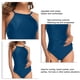 thumbnail image 4 of Traje de baño para mujer Correas de cuello regulables Talle alto Estilo casual Elegante Cómodo Trajes de baño divididos para fiestas en la playa Tipo 3 L, 4 of 5