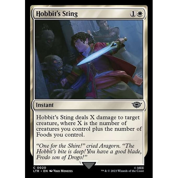 MtG Tales of Middle-Earth Common Hobbit's Sting #20