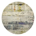 thumbnail image 3 of Unique Loom Chromatic Collection Area Rug - Urban (8' Round Gray/Beige), 3 of 6