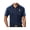 Navy/Carolina Blue, variant on Mens Single Bowling Pin Premium Polo Shirt - Navy/Carolina Blue, XL