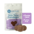 thumbnail image 6 of (3 pack) TruColour Skin Tone Bandages, Flexible Fabric, Spot Shape - Dark Brown, 50 Count, 1 Pack, 6 of 11