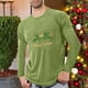 thumbnail image 1 of Blusas y camisas de manga larga con cuello redondo para hombre, deportivas, fitness, hogar, pijamas navideños estampados, camiseta de manga larga con cuello redondo, blusa de poliéster para hombre, 1 of 4