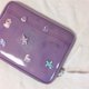 thumbnail image 2 of Funda para portátil de PVC, diseño bonito, resistente al agua y a los golpes, para uso en la escuela y la oficina, color morado, 15 pulgadas, 2 of 5