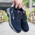 thumbnail image 7 of Gvdentm Mens Non Slip Walking Sneakers Mens Shoes Mesh Lightweight Sports Sneakers Dark Blue,10.5, 7 of 7