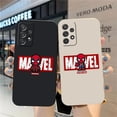 thumbnail image 2 of Funda para Samsung Galaxy A91 A73 A72 A71 A53 A52 A51 A42 AO3S 4G 5G funda de silicona líquida Simple estampado de Marvel Spider-Man Deadpool, 2 of 5