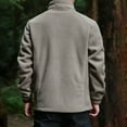 thumbnail image 4 of Men's Softshell Jacket with Thermal Hooded Windproof Outdoor Winter Coat for Hiking Camping, 4 of 7